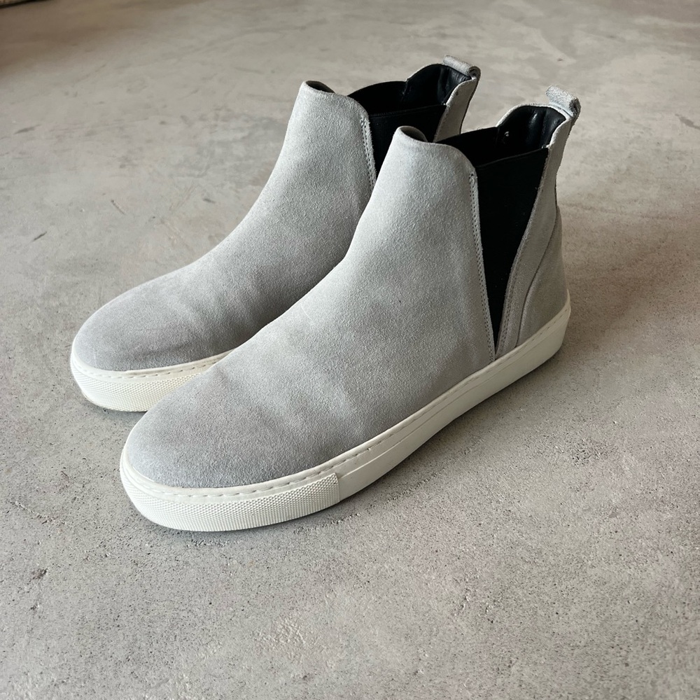 Grey Suede booties
